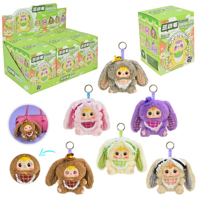 Герої POP TOY арт. MR1067 (72шт) Samuel "Сім'я маленьких кроликів" 7видів, р-р кор. іграшки-20*13*15см, 6шт у дисплей боксі 44*28*36см