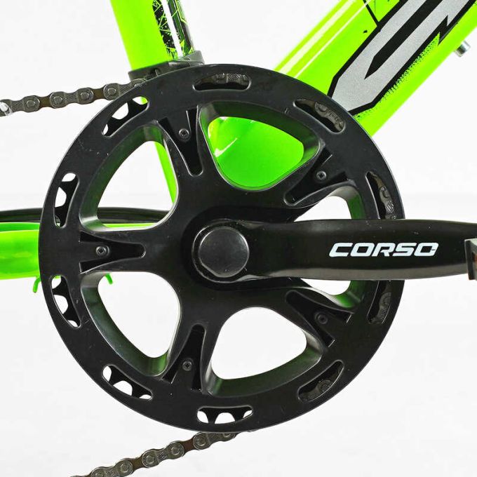 Дитячий спортивний велосипед 20’’ Corso «CRANK» CR-20711 (1) сталева рама, обладнання LTWOO-A2, 7 швидкостей, зібран на 75