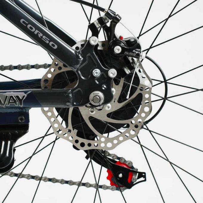 Велосипед Спортивний CORSO «HEADWAY» 26" дюймів HW-26088 (1) рама алюмінієва 15``, обладнання Shimano 21 швидкість, зібраний на 75