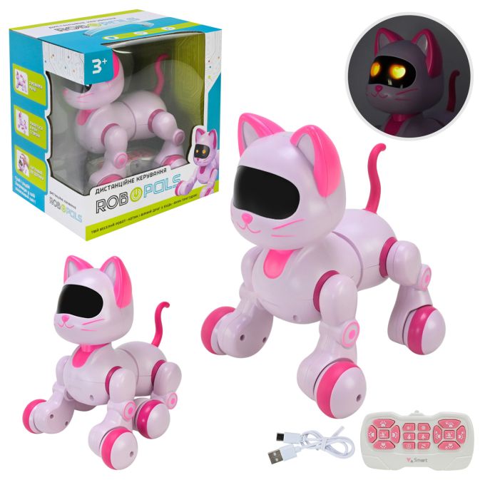 Робот кішка  р/к RoboPals арт. PL-924-02 (12шт) акум., інтерактівна, ходить, мявкає, сидить,короб. 25,5*24*19см