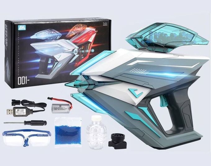 Пістолет 661-1  акумулятор 7,4 V, підсвічування, стріляє орбізами, захисні окуляри, 2 магазини,