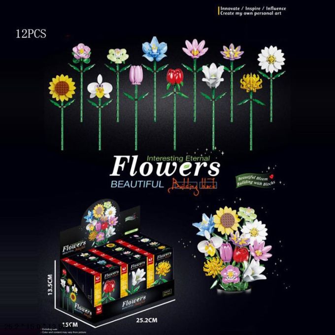 Конструктор  арт. A360-1 (288шт)  Flovers, 12шт у дисплей боксі 25,2*15*13,5см