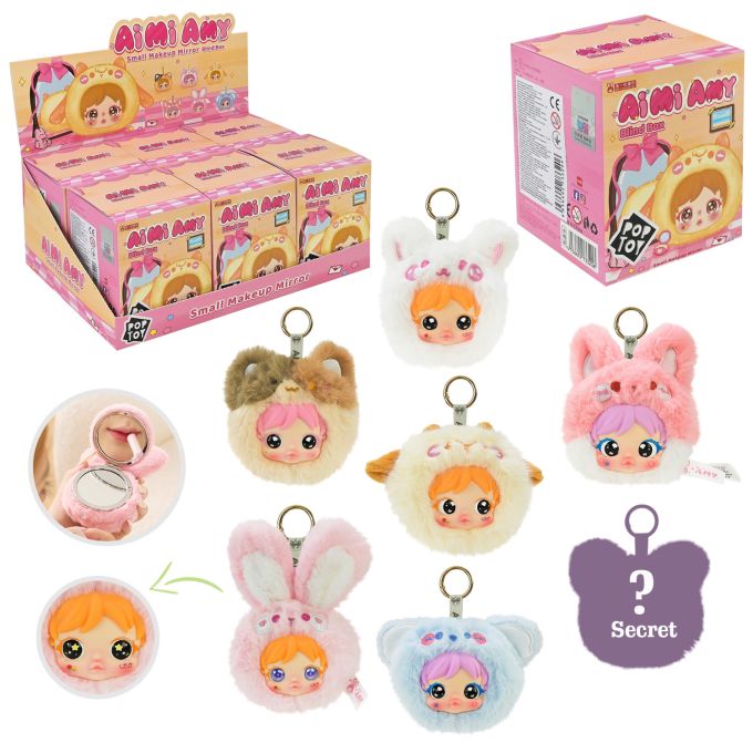 Герої  POP TOY арт. MR5045 (120шт) "Красуня AMY" брелок-дзеркало,  6шт у дисплей боксі 28*18,5*22,5см