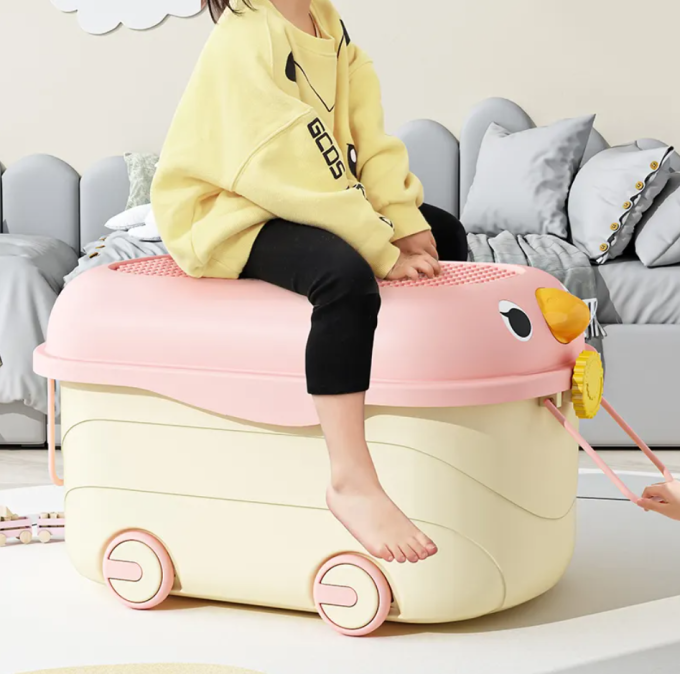 Ящик для іграшок на колесах Terrio “Birdy XL” Салатовий 64х42,5х36 см