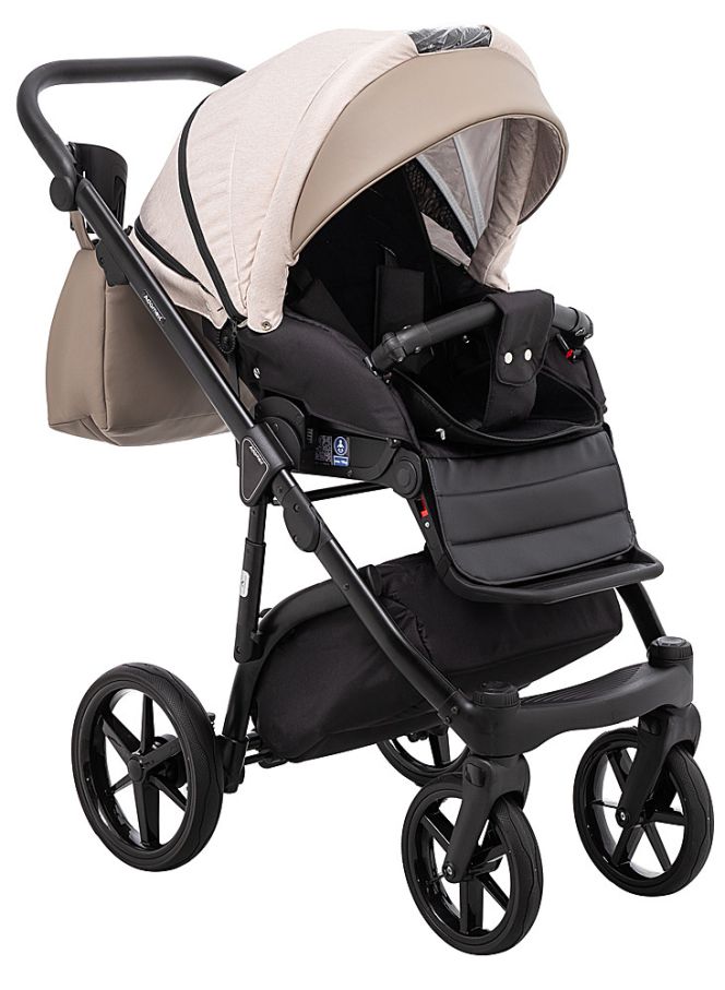 Коляска 2 в 1 Adamex Nola PS-160 бежевий / капучино