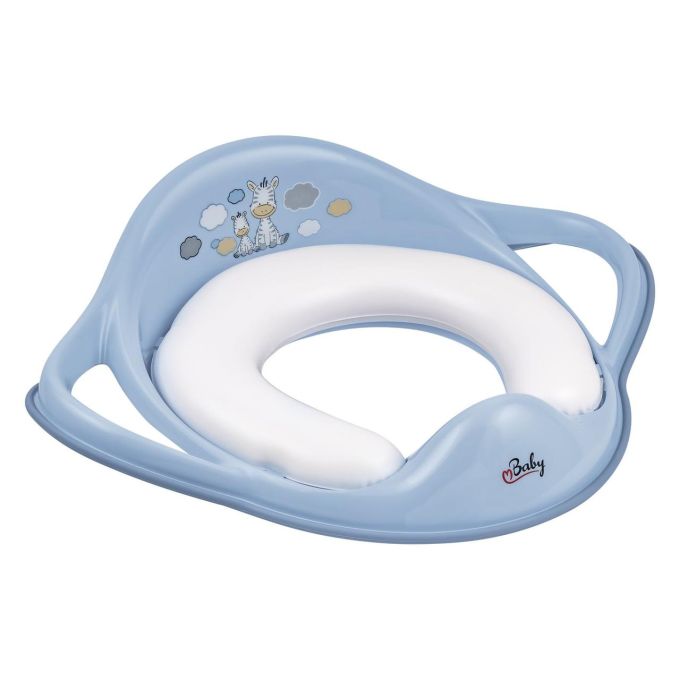 Накладка на унітаз м'яка Maltex Zebra Padded toilet trainer seat 6181_35 blue (блакитний)