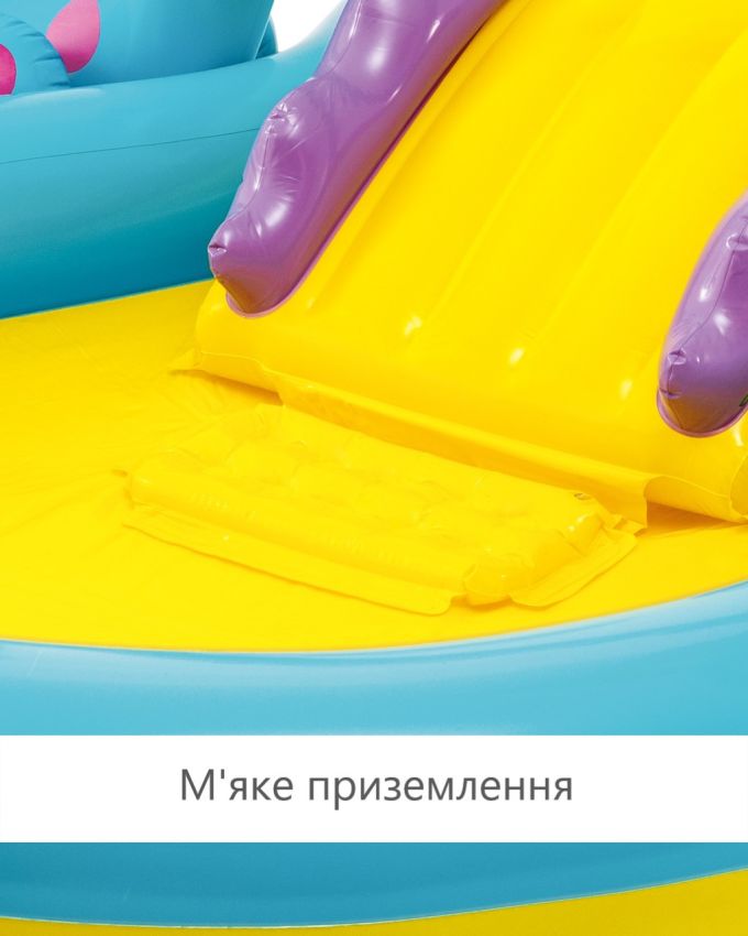 Дитячий надувний басейн "Dinoland" з гіркою та фонтанчиком Intex 57135