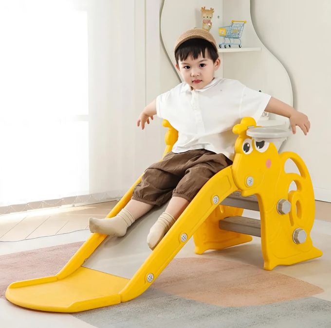 Дитяча гірка 2в1 Terrio “Snail” Жовта 110 см