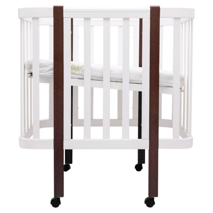 Ліжко Babyroom Місяць LU-1 білий / венге