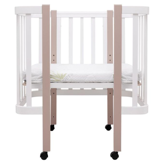 Ліжко Babyroom Місяць LU-1 білий / капучино