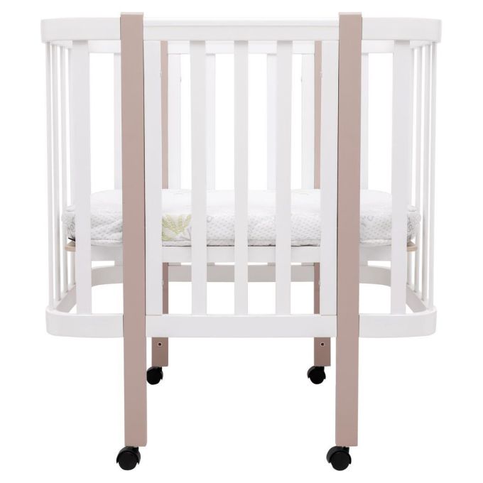 Ліжко Babyroom Місяць LU-1 білий / капучино
