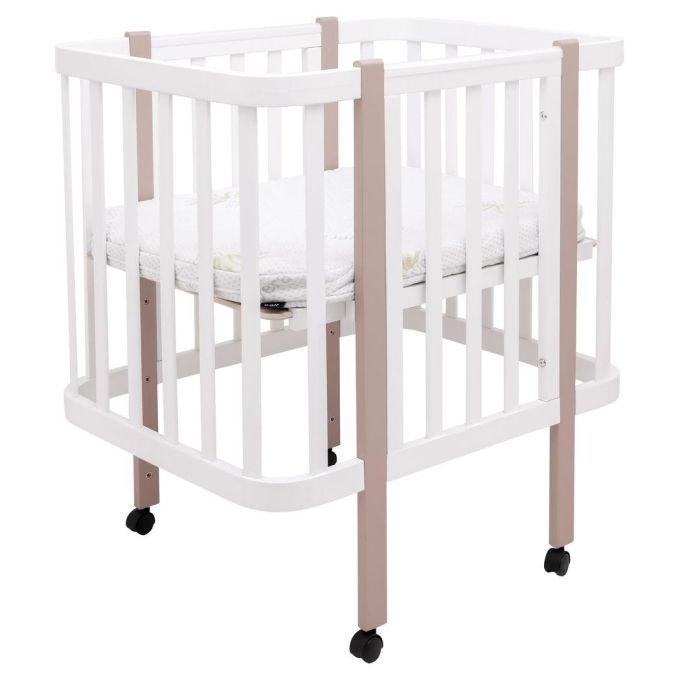 Ліжко Babyroom Місяць LU-1 білий / капучино