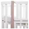 Ліжко Babyroom Місяць LU-2 маятник білий / капучино