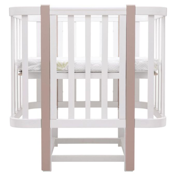 Ліжко Babyroom Місяць LU-2 маятник білий / капучино