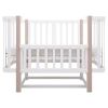 Ліжко Babyroom Місяць LU-2 маятник білий / капучино