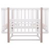 Ліжко Babyroom Місяць LU-2 маятник білий / капучино