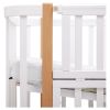 Ліжко Babyroom Місяць LU-3 маятник, шухляда білий / натуральний