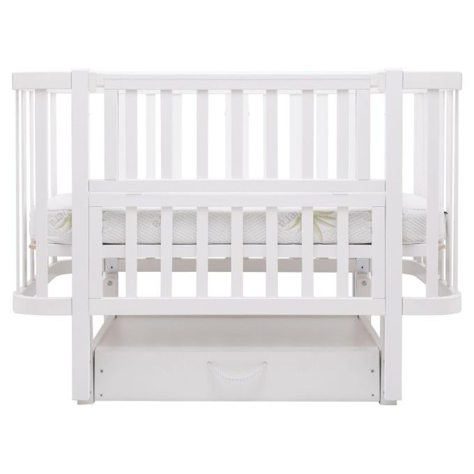 Ліжко Babyroom Місяць LU-3 маятник, шухляда білий