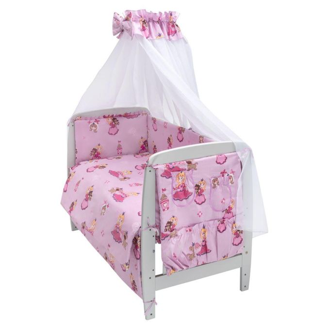 Дитяча постіль Babyroom Gold RG-08 рожевий (принцеса з собачкою)