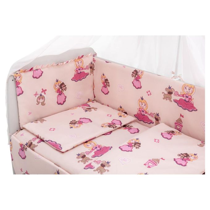 Дитяча постіль Babyroom Gold RG-08 бежевий (принцеса з собачкою)