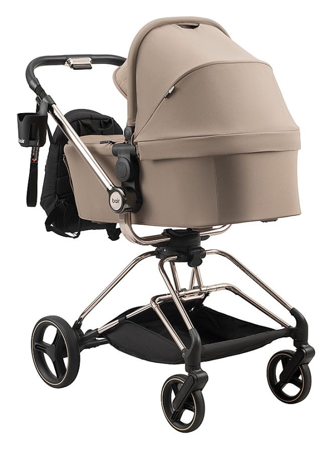 Коляска 2 в 1 Bair Moon Gold Edition MG-03 капучіно