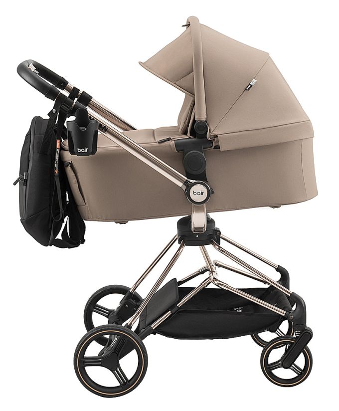 Коляска 2 в 1 Bair Moon Gold Edition MG-03 капучіно