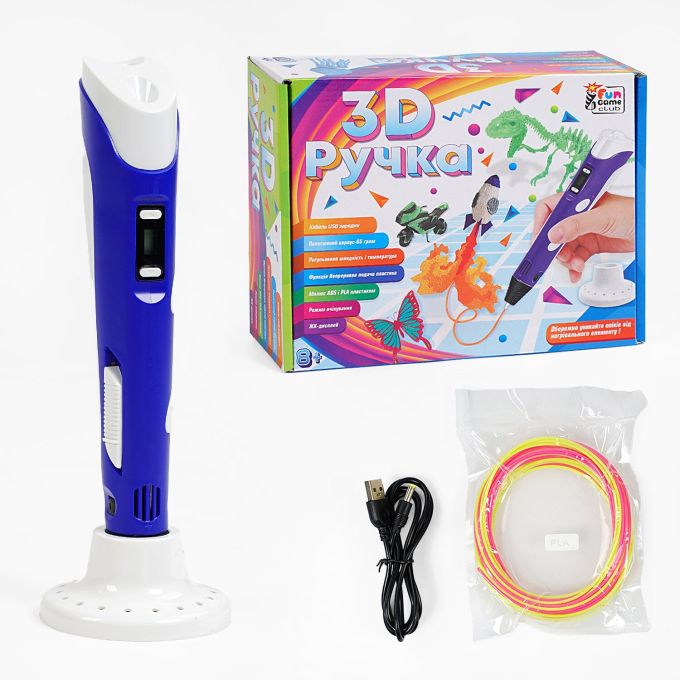 гр Ручка 3D 76820 "4FUN Game Club", USB кабель живлення, в коробці