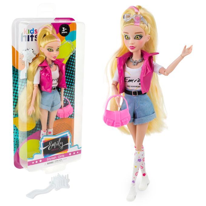 Лялька  Emily Grace арт. KH24/004 (12шт)  в стильному сучасному вбранні, аксес, короб. 16,4*37,5*5,2 см