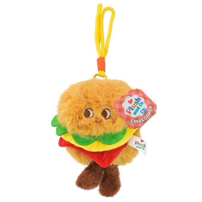 Іграшка м'яка арт. Plush and Co "Смаколики" арт. PLC26006 брелок гамбургер 11х13х11