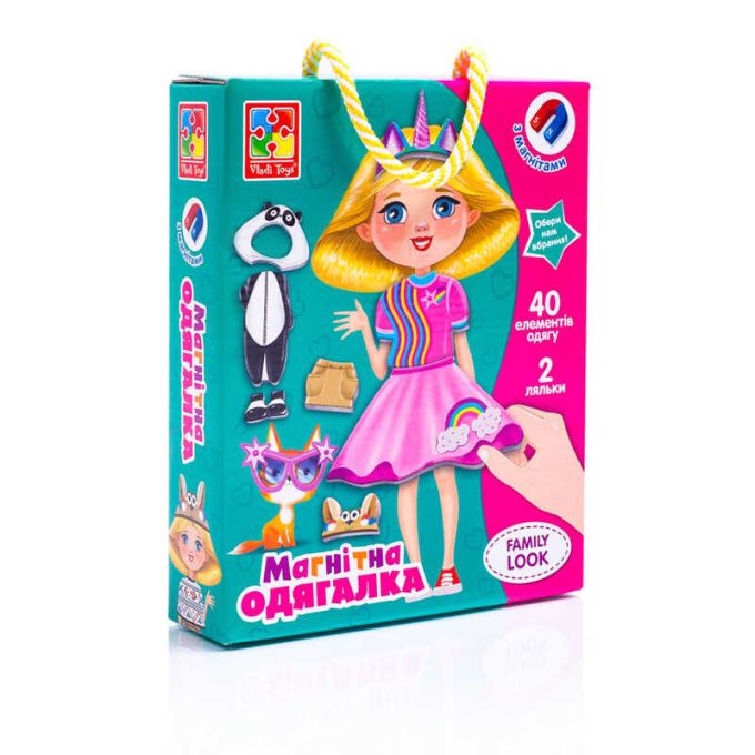 гр Магнітна одягалка "Family look" VT 3702-21 / укр /  "Vladi Toys"