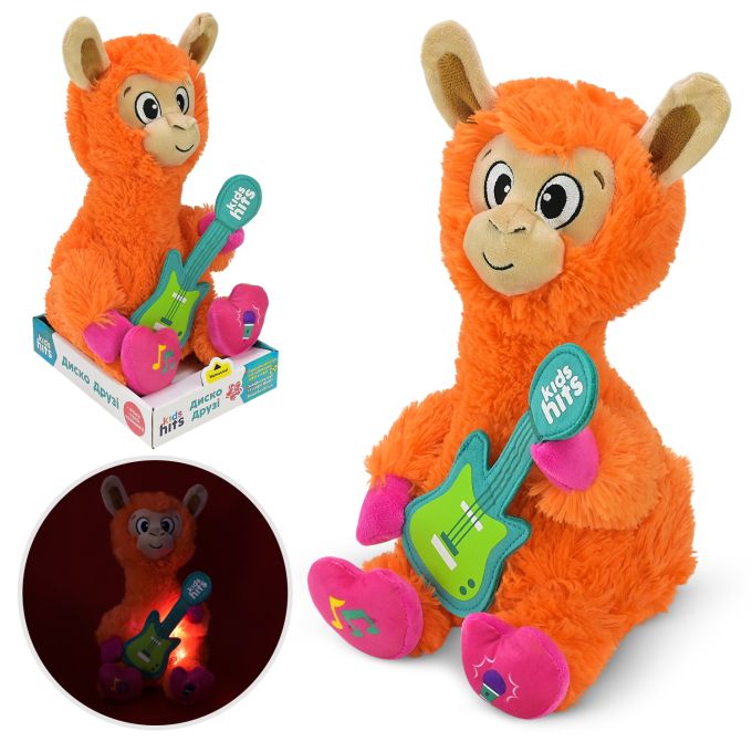 М'яка інтерактивна іграшка KidsHits Disco Pals арт. KH88/003 (18шт) лама  у коробці 15*20*30
