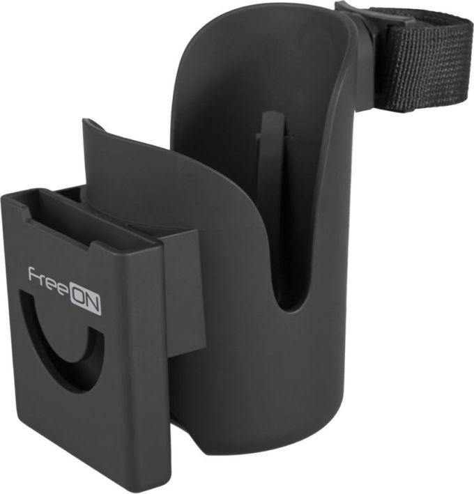 Тримач 2 в 1 для коляски FreeON, black