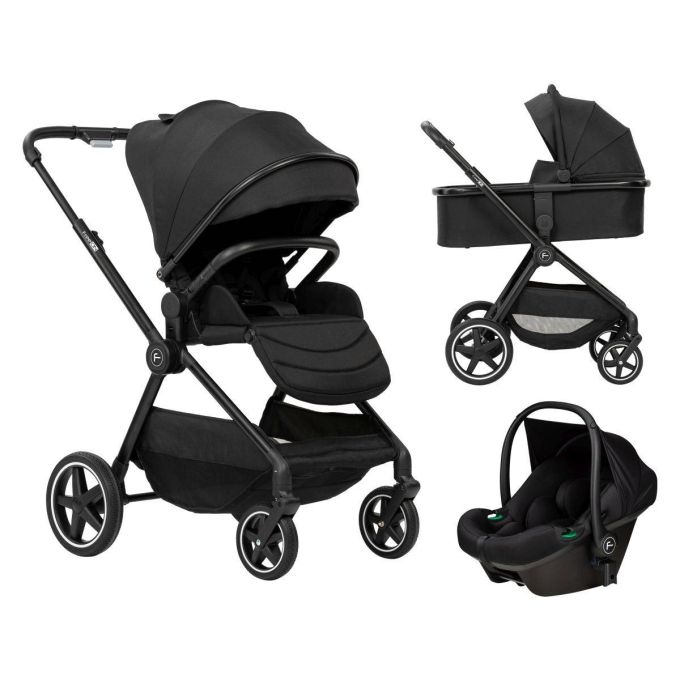 Коляска для дитини універсальна 3 в 1 FreeON Zack, black