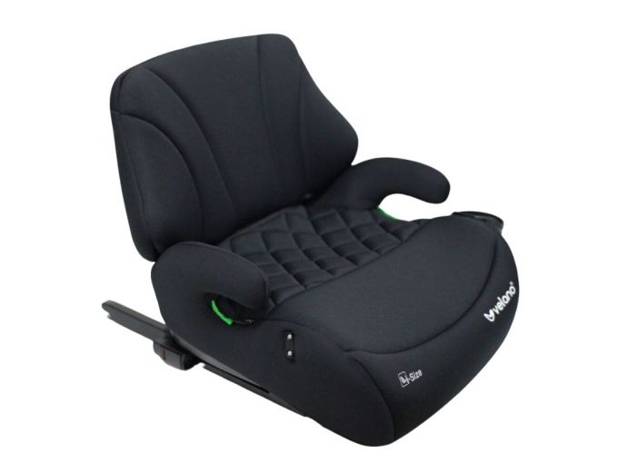 Бустер VELANO Gravo i-Size 125–150 см, ISOFIX + підстаканник, black