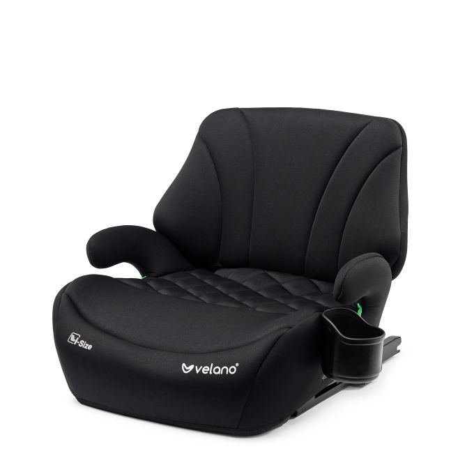 Бустер VELANO Gravo i-Size 125–150 см, ISOFIX + підстаканник, black