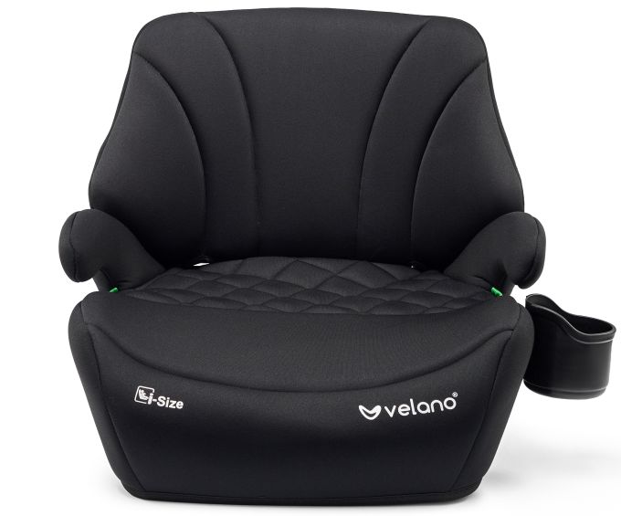 Бустер VELANO Gravo i-Size 125–150 см, ISOFIX + підстаканник, black