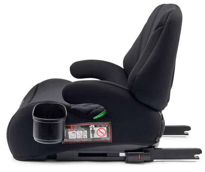 Бустер VELANO Gravo i-Size 125–150 см, ISOFIX + підстаканник, black
