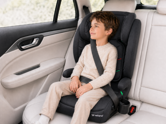 Автокрісло VELANO Forza 2 в 1 i-Size 100–150 см, ISOFIX, grey