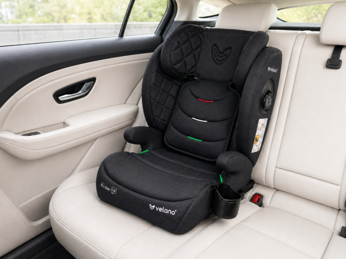Автокрісло VELANO Forza 2 в 1 i-Size 100–150 см, ISOFIX, black