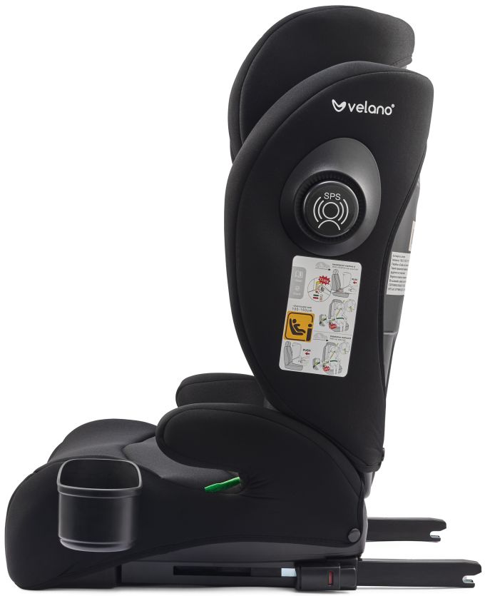 Автокрісло VELANO Forza 2 в 1 i-Size 100–150 см, ISOFIX, black